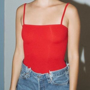 Brand Melville Red Bodysuit